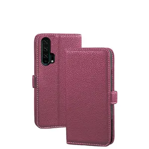 huawei华为Honor荣耀20 Pro荔枝纹翻盖手机皮套插卡翻盖手机套钱包式手机保护套