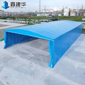 江门蓬江帆布推拉棚电动伸缩蓬多种颜色选择