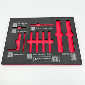 厂家定制eva泡棉异形植绒内衬防火防静电泡沫一体成型eva加工定制