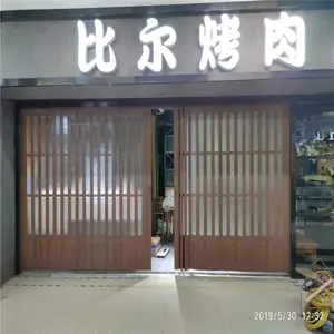商场折叠门定做 折叠推拉门 上门安装