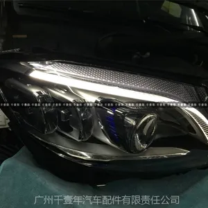 奔驰C级改灯-2019***改灯安装-奔驰C180.C200.C300前大灯改造升级