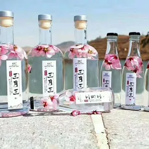现货供应高白玻璃酒瓶、***白酒瓶设计定做50~750ml酒瓶批发