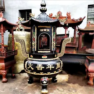 禅院烧纸炉生铁铸造 殡仪馆化钱炉设计款式