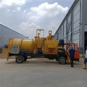 车载式沥青加热设备 水除尘沥青拌合机 1.5方自动上料搅拌机