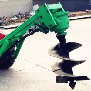 后悬挂植树挖坑机 四轮车带后置式栽树钻坑机 电线杆钻坑设备