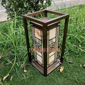 非标灯具定制特色仿云石镂空灯中灯落地灯个性柱头灯花园装饰草坪灯