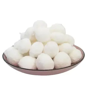 立净 污水处理用 白色球状 水深度净化纤维球LJ-XWQ01