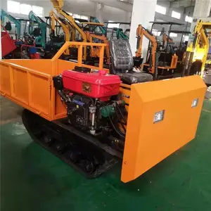 农用果园履带运输车 液压自卸随车吊运输车 工程四不像履带运输车