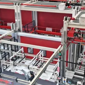 NSM码垛载具采用紧凑短的设计堆垛能力高达每分钟 40 个成品零件