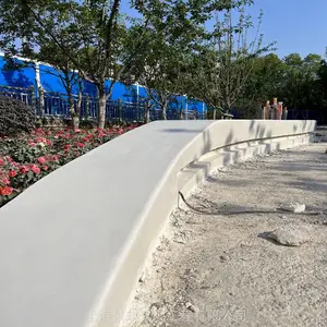 别墅庭院圆形花坛泰克石材料制作 永州景观真石丽泰科石施工报价