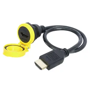 lshitech龙仕 4K高清视频信号传输 供应厂家HDMI连接器 厚面板安装