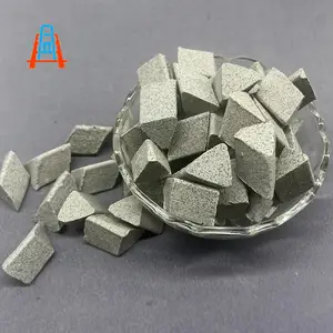 研磨石斜三角磨料12*12棕刚玉抛磨块中磨粗磨