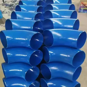 铭源 衬塑碳钢弯头 内衬塑料 防腐化工 污水输送管道 转向弯管
