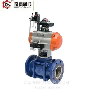 南高阀门生产Q941TC-16C电动陶瓷球阀 二通式 法兰连接 规格齐全
