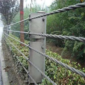 镀锌缆索护栏@路侧五索缆索护栏@道路缆索防护栏