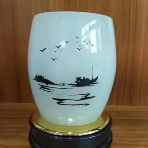 广东玉石笔筒礼品 平安扣纪念品厂