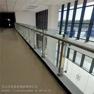 耀荣 316不锈钢扶手挂栏杆玻璃立柱 楼梯安全防护方管立柱