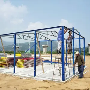 厂家供应岩棉板赤峰彩钢房 松山区临建房搭建 祈虹彩钢板房