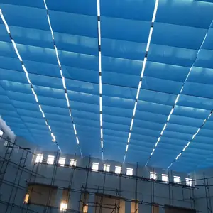 北京定做阳光房隔热遮阳顶帘 玻璃房顶电动天棚帘 阳光棚顶防