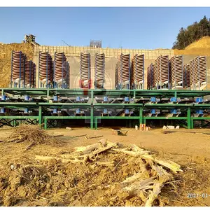 销售螺旋溜槽摇床设备生产厂家直销 pp耐磨接料斗配件 洗煤设备