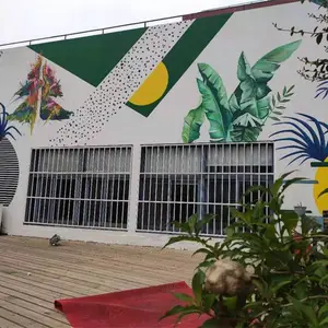 洛江手绘墙涂鸦外墙围墙高空彩绘团队公司