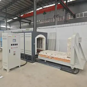 1700℃台车炉 硅钼棒加热 氧化铝砖炉膛 电动进出料 隔热好 坚固耐用