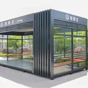 定做户外移泰 州站台岗亭 消防控制室 工厂吸烟亭