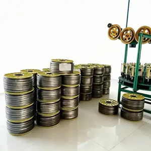 源头厂家玻纤镍丝石墨盘根 电厂脱硫循环泵工业密封填料 耐含硫介质腐蚀密封支持特殊定制