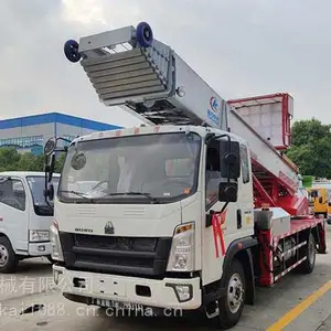 高空升降平台32米云梯车 韩国进口云梯车 搬家云梯车报价