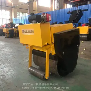 陕西西安手扶式汽油压路机 百一小型单轮压路机厂家