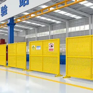 工业柔性分区安全防护设施 稳固耐用定制式车间隔离网