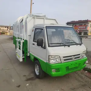 环卫新能源垃圾车工地自装卸挂桶垃圾车厂区物业双刷垃圾清运车