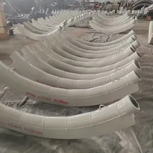 双金属耐磨管煤粉输灰管道煤矿运输DN400高铬合金复合弯头厂