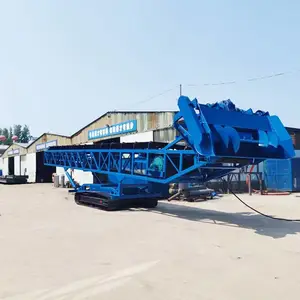 无线遥控皮带扒沙机 砂石骨料堆料上料设备 可升降伸缩扒沙机