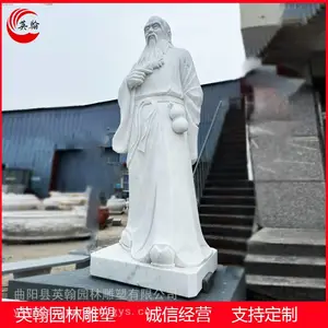 汉白玉彭祖雕像 古代人物扁鹊张仲景医圣像 广场医学院文化摆件