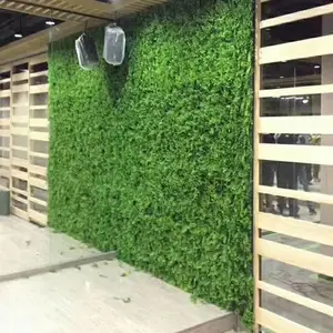 厂家供应仿真植物门头广告背景墙户外景观花园绿植墙塑料草坪