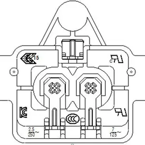 插座开关之BEJ贝尔佳ST-A03-008C 锁螺孔PCB电源插座