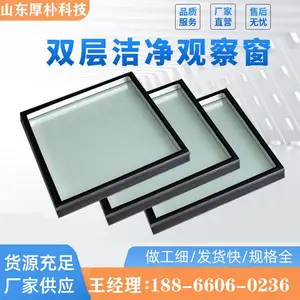 双层硬质医用观察窗 无尘玻璃中空窗净化窗无尘室配套设备