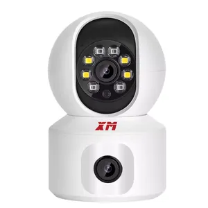 雄迈无线家用双目摄像头监控器wifi手机远程360度***语音室内