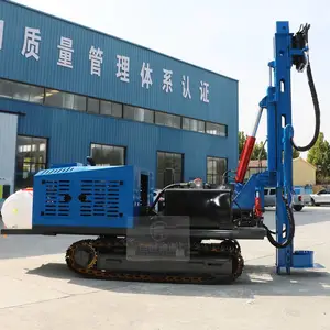 履带光伏桩液压打桩机沙漠光伏钻孔打桩专用设备