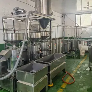 全自动三联磨浆机商用大功率黄豆搅渣抽渣机两联磨豆机真空上豆机