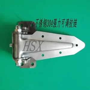 供应红顺兴HH-200-2不锈钢可调铰 烘烤箱***库门链工业设备合页
