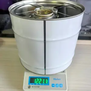 鑫宏顺达铁桶厂家10升螺旋盖铁桶 10L稀释剂溶剂涂料包装桶 马口铁油漆桶 加厚防腐蚀不泄露化工铁桶