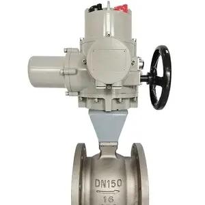 供应水处理电动调节阀VQ947H-25P DN150电动V球结构特点