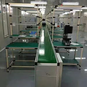 成都青羊工业园无尘车间流水线装配打包手机电脑检验维修操作台桌子