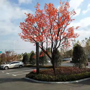 丹东仿真叶子背景墙大气一点的绿化树装饰森美景观
