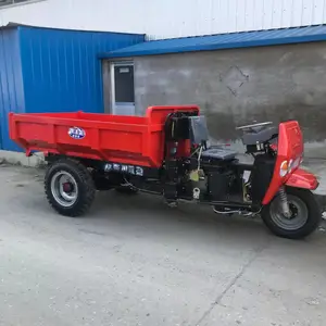 小型柴油三轮车矿用农用三轮车液压翻斗 工地工程三轮车