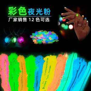 彩色夜光粉 丝网印刷绘画颜料涂料用夜光粉 化妆品美甲用 多色夜光粉