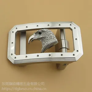 不锈钢腰带扣 3.5自动扣裤带卡子真空电镀不掉色加工定制