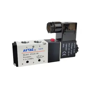 4V210-08ԭװ̨���ǵ¿�AIRTAC������λ��ͨ��ŷ�DC24V AC220V
